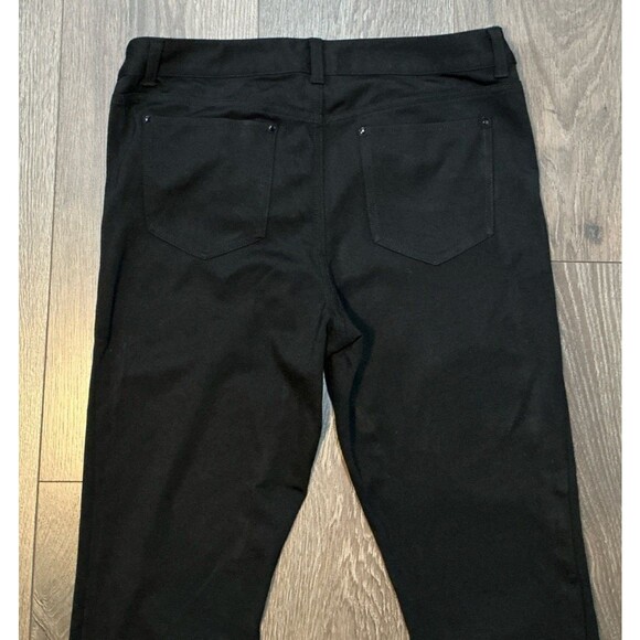 Vintage Cache Women’s Pants Size 8 Stretch Black Shimmer Metallic Front Skinny - Picture 7 of 8
